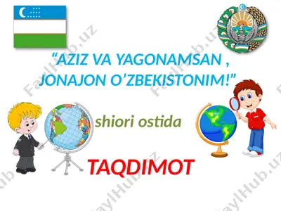 mustaqillikning 27 yilligi — PPTX