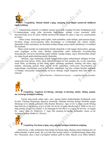 xalqimizning turmush va tafakkur tarzi — DOCX
