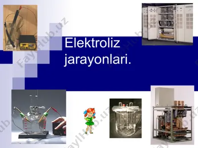 elektroliz jarayonlari — PPT
