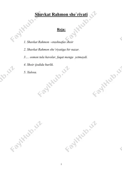 shavkat rahmon she`riyati — DOC
