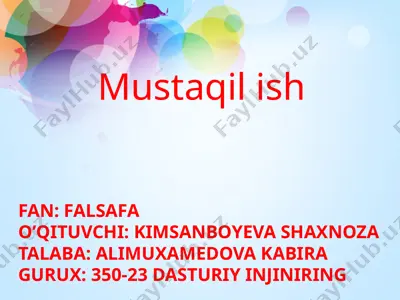 falsafaning rivojlanish bosqichlari (uyg'onish davri falsafasi) — PPTX