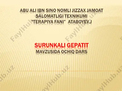 surunkali gepatit — PPT