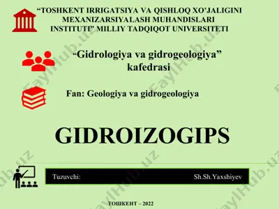 gidroizogips — PPT