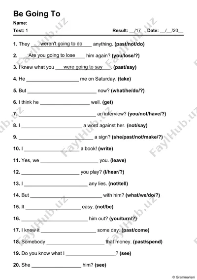 be going to — PDF