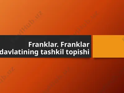franklar. franklar davlatining tashkil topishi — PPTX
