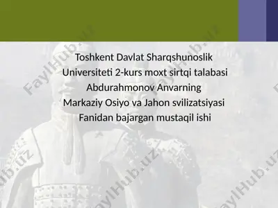 xitoyning qadimgi sivilizatsiyalari — PPTX