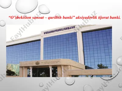 o'zbеkiston sanoat – qurilish banki — PPTX