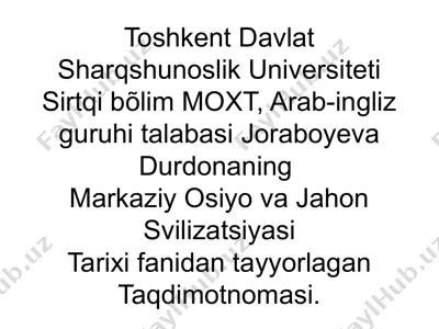 qadimgi hindiston sivilizatsiyasi — PPTX