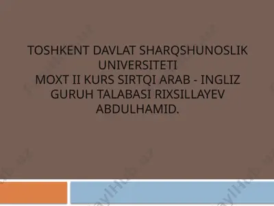 zardushtiylikning vujudga kelishi — PPTX
