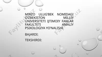 oila tiplari klassifikatsiyasi — PPTX