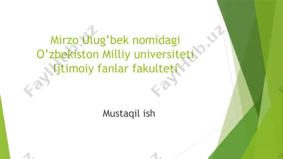 nizom ul-mulkning hayoti va asarları — PPTX