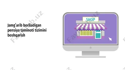 jamgʻarib boriladigan pensiya taminoti tizimini boshqarish — PPTX