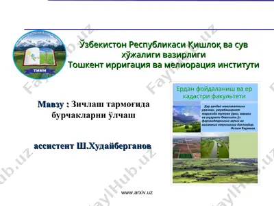 зичлаш тармогида бурчакларни улчаш — PPT