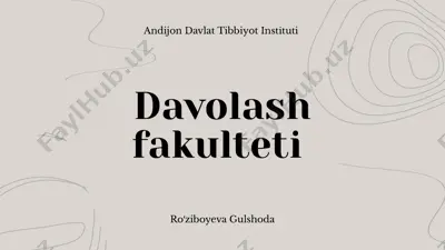 ovqat hazm qilish tizimi kasalliklari — PPTX