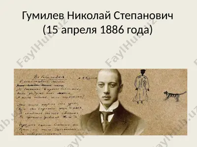 гумилев николай степанович (15 апреля 1886 года — PPTX