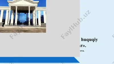 biznesda huquqiy munosabatlar — PPTX