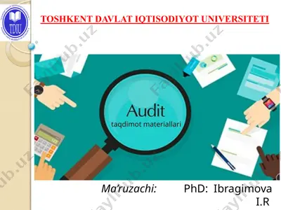 1-mavzu. audit fanining predmeti va metodi — PPTX
