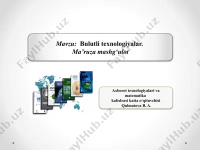 bulutli texnologiyalar — PPTX