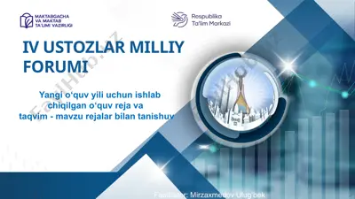 yangi 2025–2026-o‘quv yili uchun o‘quv reja va taqvim taqdimoti — PPTX