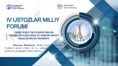 yangi o‘quv yili uchun ishlab chiqilgan o‘quv reja va taqvim-mavzu rejalari bilan tanishuv — PPTX