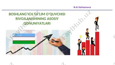 boshlang’ich ta’lim o’quvchisi rivojlanishining asosiy qonuniyatlari — PPT
