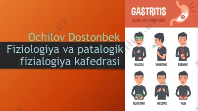 ovqat hazm trakti patofiziologiyasi: hazm qilish buzilishlari klassifikatsiyasi — PPTX
