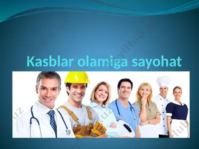 kasblar olamiga sayohat — PPTX