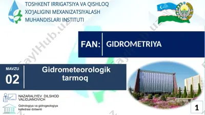 gidrometriya — PPTX