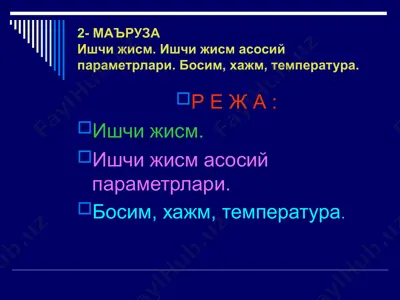 ишчи жисм — PPT