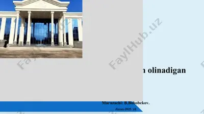 aylanmadan olinadigan soliq — PPTX