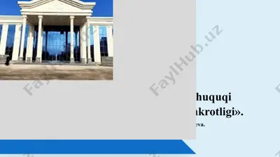 biznes huquqi subyektlarning bankrotligi — PPTX