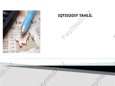 iqtisodiy tahlil — PPTX