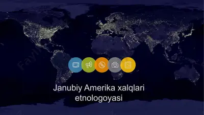 janubiy amerika xalqlari etnologoyasi — PPTX