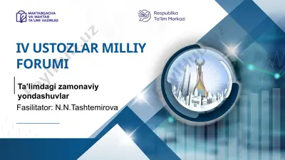 ta’limdagi zamonaviy yondashuvlar — PPTX
