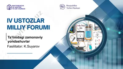 ta’limdagi zamonaviy yondashuvlar — PPTX