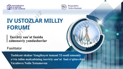 tasviriy san’at fanida zamonaviy yondashuvlar — PPTX