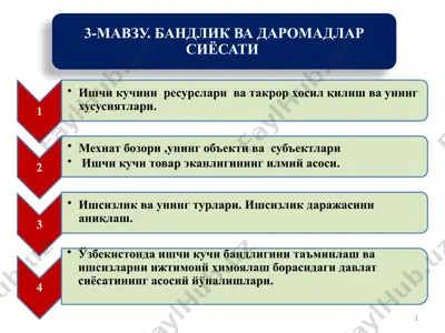 ишчи кучи ресурслари — PPTX