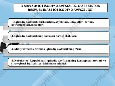 iqtisodiy xavfsizlik. o‘zbekiston respublikasi iqtisodiy xavfsizligi — PPT