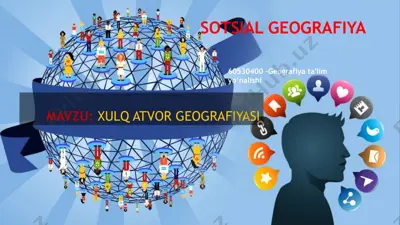 xulq atvor geografiyasi — PPTX