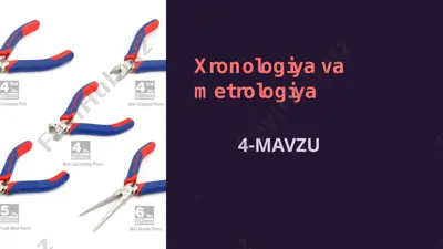 xronologiya va metrologiya — PPTX