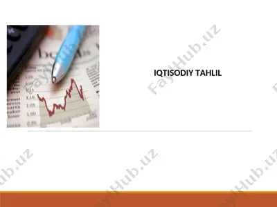 operatsion faoliyatni ifodalovchi ko’rsatkichlarni tahlil qilish — PPT