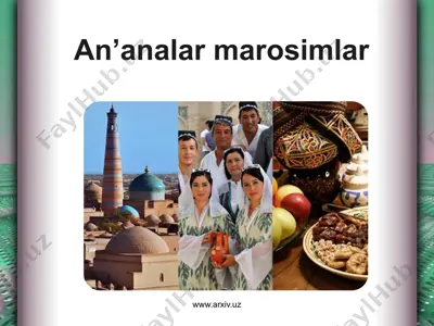 an’analar marosimlar — PPTX