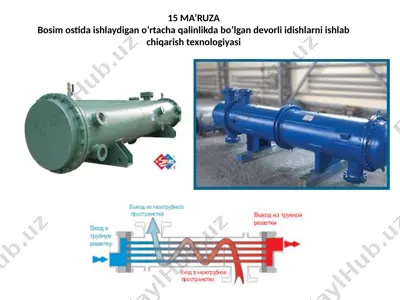 bosim ostida ishlaydigan o‘rtacha qalinlikda bo‘lgan devorli idishlarni ishlab chiqarish texnologiyasi — PPTX