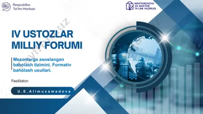iv ustozlar milliy forumi — PPTX