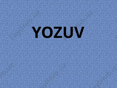 yozuvning paydo bo‘lishi va rivojlanishi — PPTX