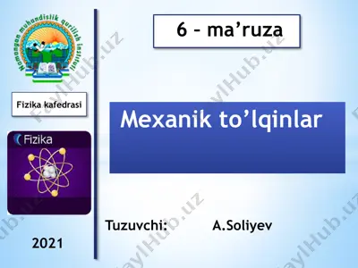 mexanik to’lqinlar — PPTX