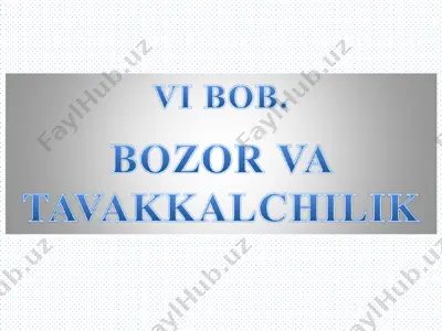 asimmetrik axborotlashgan bozor — PPT
