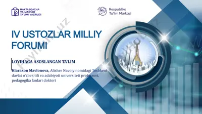 loyihaga asoslangan ta’lim — PPTX