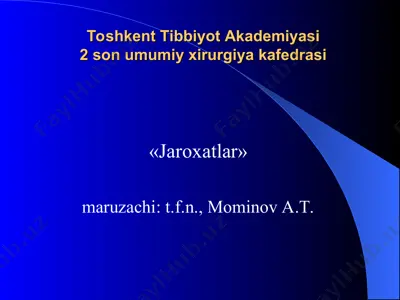 jaroxatlar — PPT