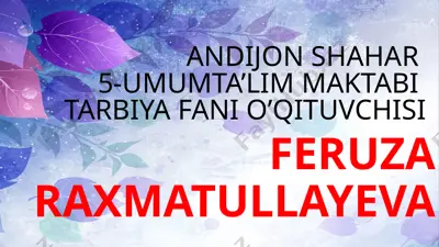 inson odobi bilan goʻzal — PPTX